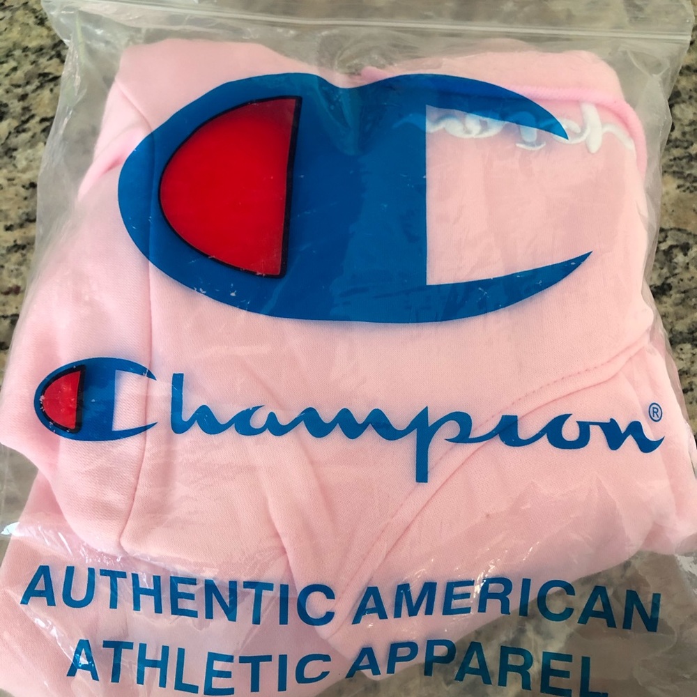 Pink Champion hoodie